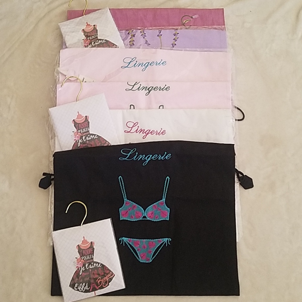 NWT Lily Juiliet handmade lingerie/laundry bags(6)